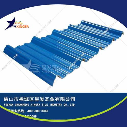 厚度3.0mm蓝色900型PVC塑胶瓦 贺州工程钢结构厂房防腐隔热塑料瓦 pvc多层防腐瓦生产网上销售
